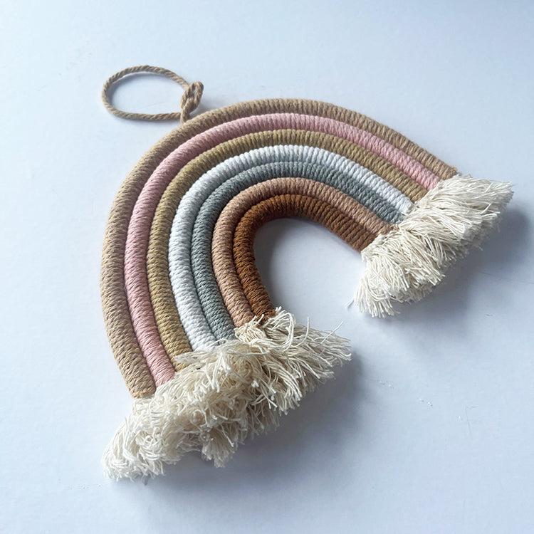 Photoframesandart Macrami Rainbow | Muted Macrami Wall Hanging
