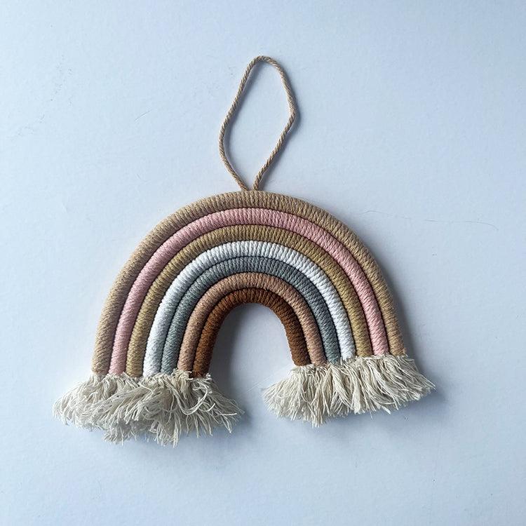 Photoframesandart Macrami Rainbow | Muted Macrami Wall Hanging