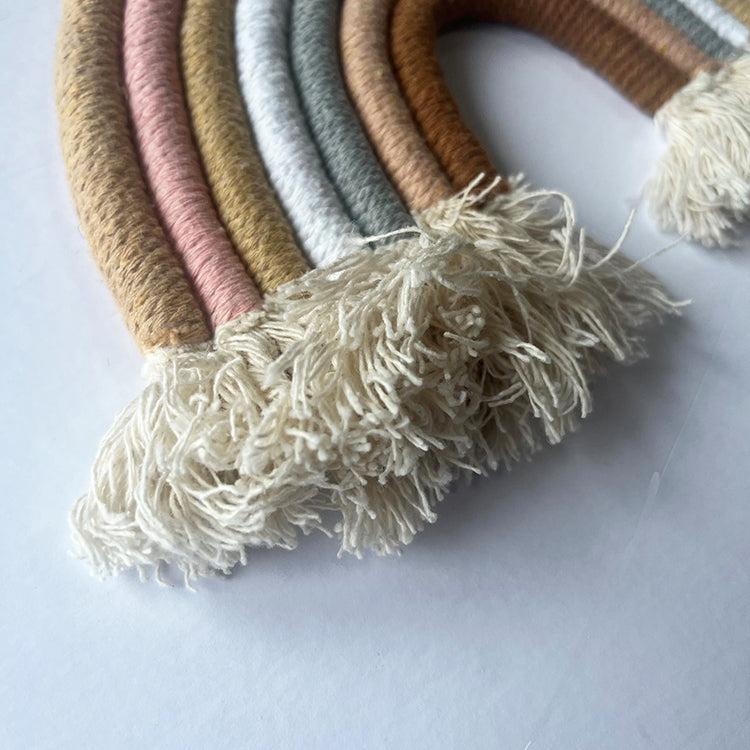 Photoframesandart Macrami Rainbow | Muted Macrami Wall Hanging