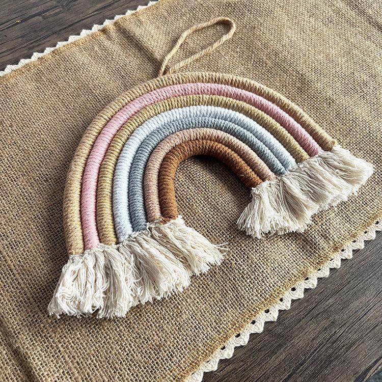 photoframesandart Macrami Rainbow | Muted Macrami Wall Hanging