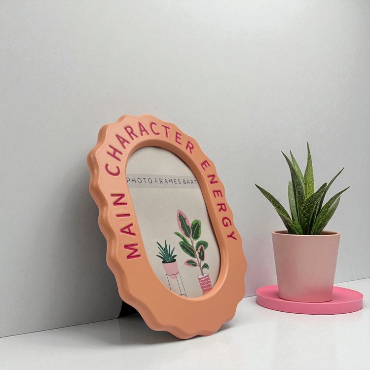 Photoframesandart Main Character Energy Orange Frame | 6x4"