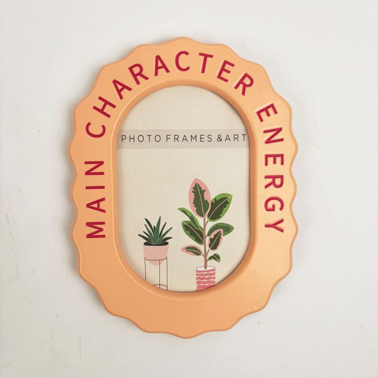 Photoframesandart Main Character Energy Orange Frame | 6x4"