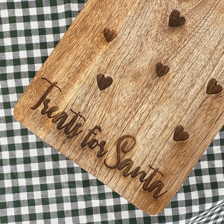 Photoframesandart Mango Wood Festive Board | Treats For Santa