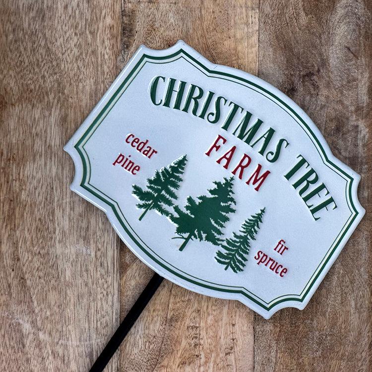Photoframesandart Metal Christmas Garden Stake | Christmas Tree Farm