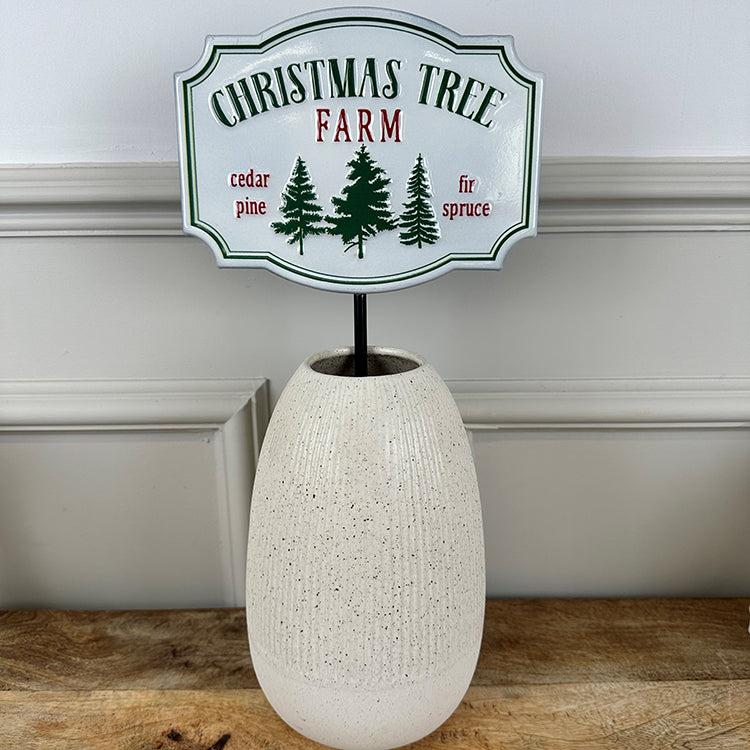 photoframesandart Metal Christmas Garden Stake | Christmas Tree Farm