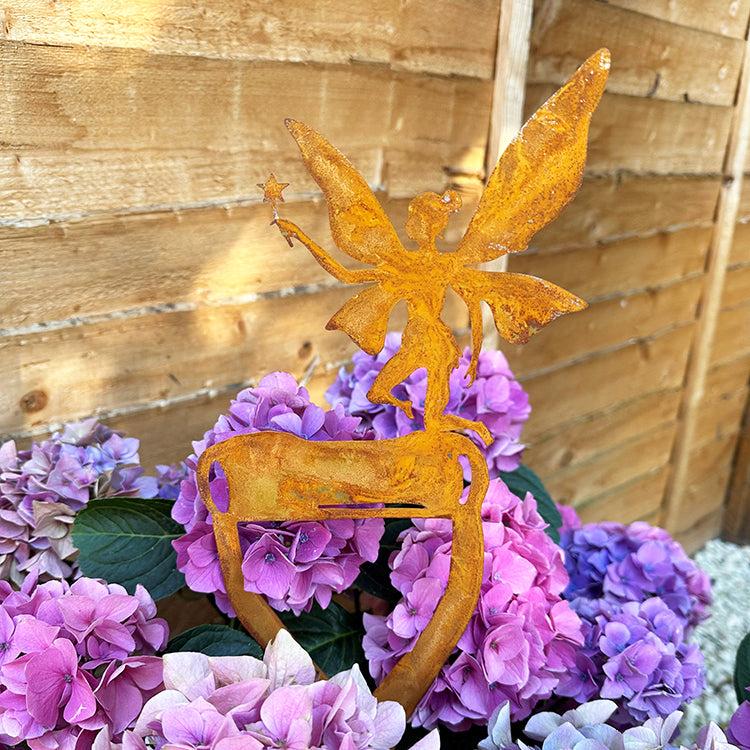 photoframesandart Metal Rustic Fairy | Garden Ornament