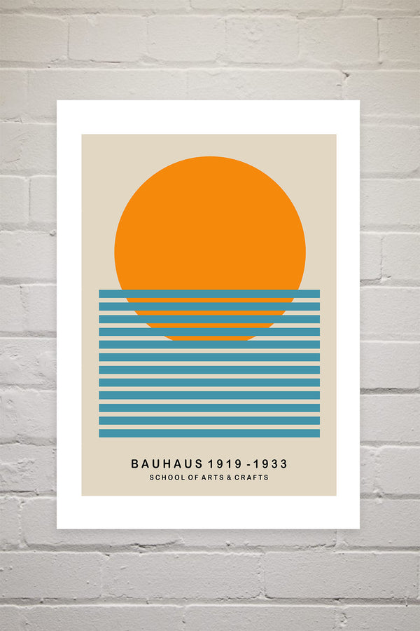 Photoframesandart Mid Century Sun Bauhaus | Luxe Poster Co