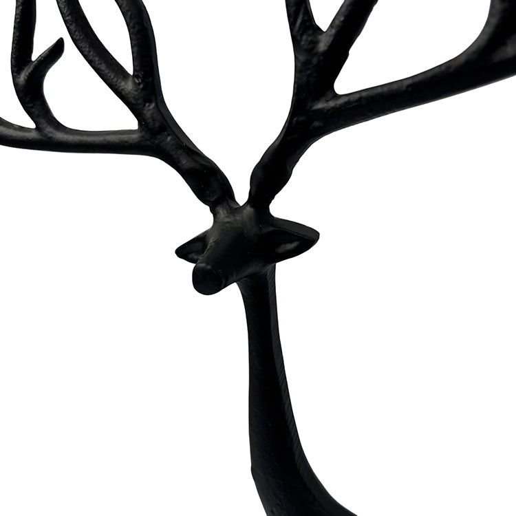 Photoframesandart Minimalist Decor Metal Stag | Black