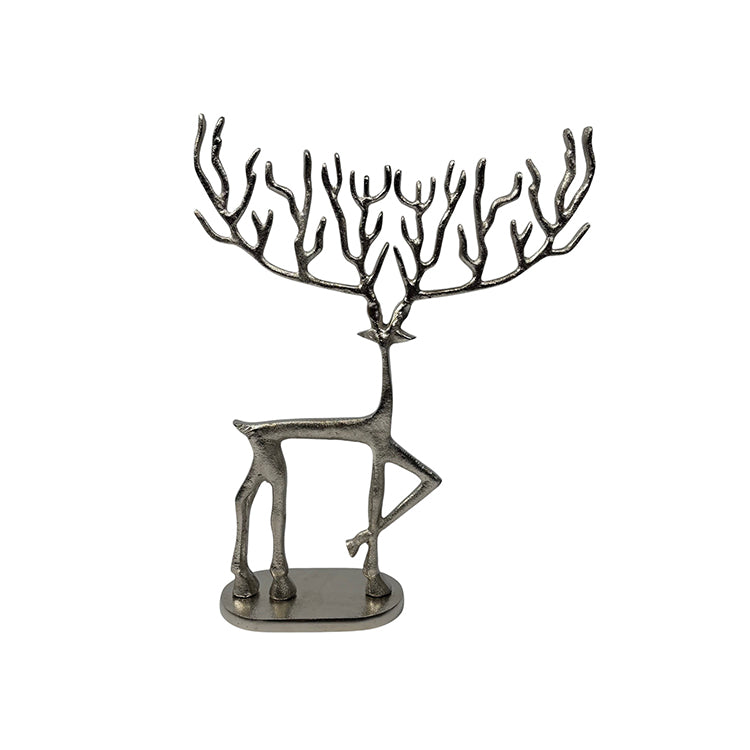 Photoframesandart Minimalist Decor Metal Stag | Silver