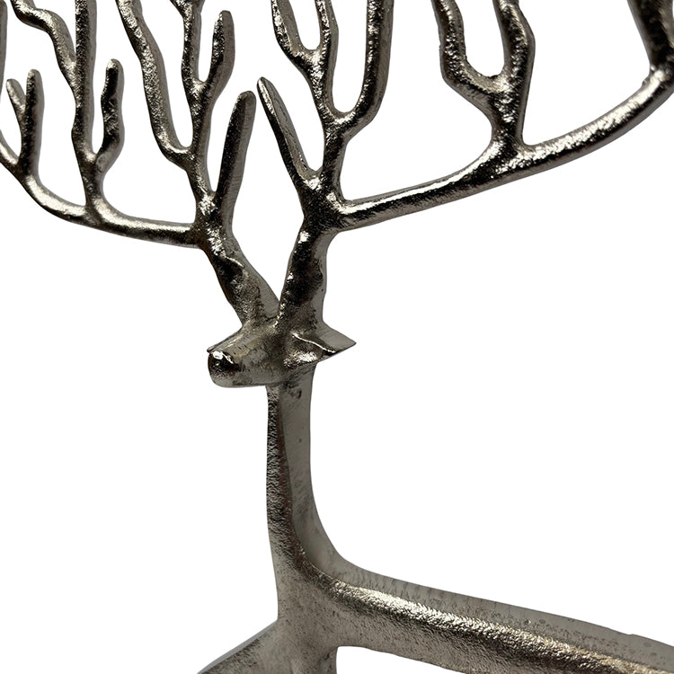 Photoframesandart Minimalist Decor Metal Stag | Silver