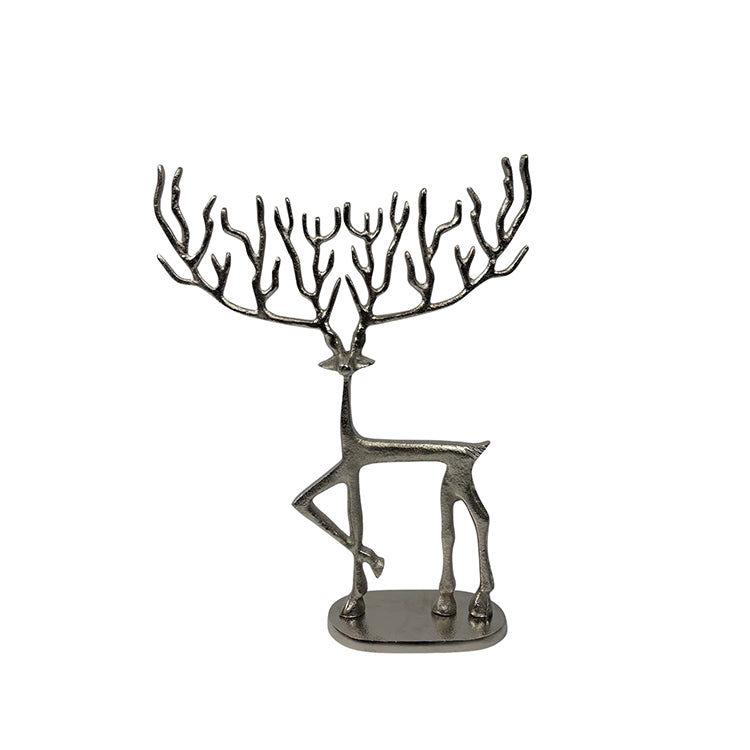 photoframesandart Minimalist Decor Metal Stag | Silver