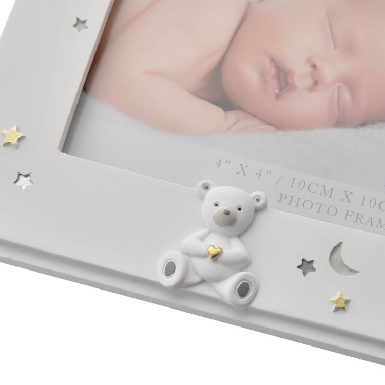 Photoframesandart My First Grandchild Photo Frame | With Teddy Bear Detail