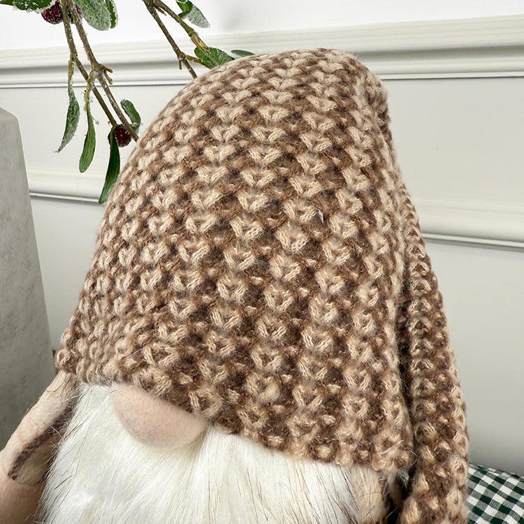 Photoframesandart Neutral Christmas Gonk With Slippers | Brown And White Check