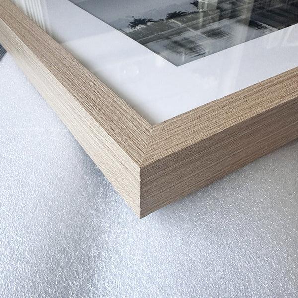 Photoframesandart New- 12x12" For 8x8" Wooden Oak Effect Photo Frame | Hartland Collection