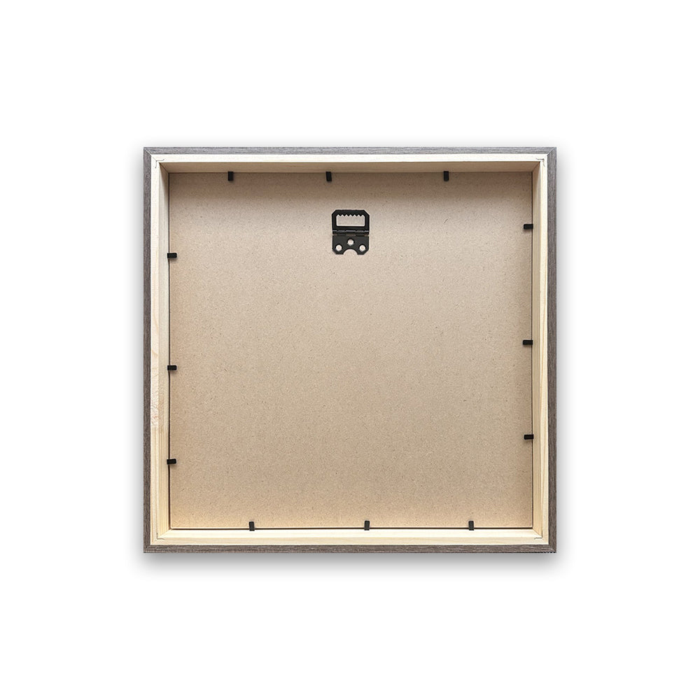 Photoframesandart New - 12x12" For 8x8" Wooden Washed Walnut Effect Photo Frame | Hartland Collection