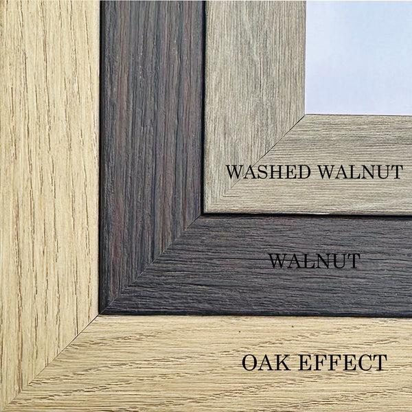 Photoframesandart New - 50x70cm Wooden Oak Effect Poster Frame | Hartland Collection