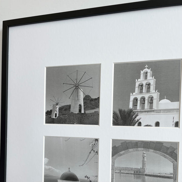 Photoframesandart Oversized Mount 5x5" Black Multi Photo Frame - 18x18" Collage Frame | Signature Collection