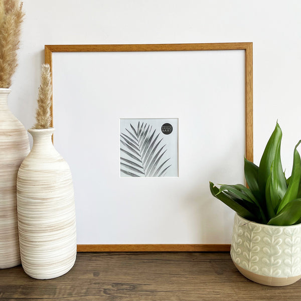 Photoframesandart Oversized Mount Wooden 16x16" Oak Frame For 5x5" | Signature Collection