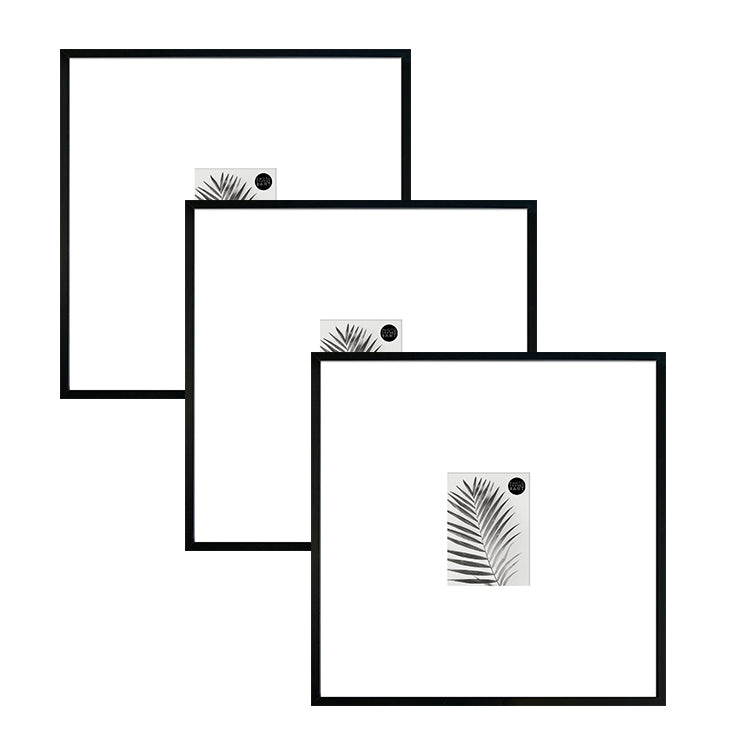 Photoframesandart Oversized Mount Wooden 18x18" Black Frame For 6x4" | Signature Frame Sets