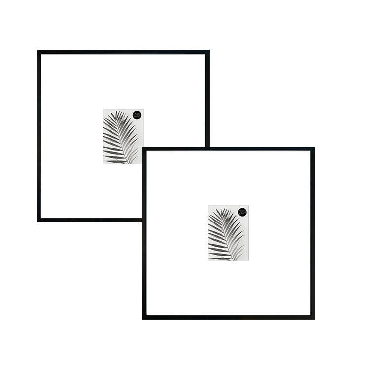 photoframesandart Oversized Mount Wooden 18x18" Black Frame For 6x4" | Signature Frame Sets