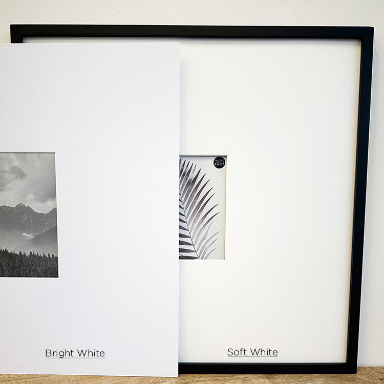 Photoframesandart Oversized Mount Wooden 18x18" Black Frame For Two 6x4" | Signature Collection