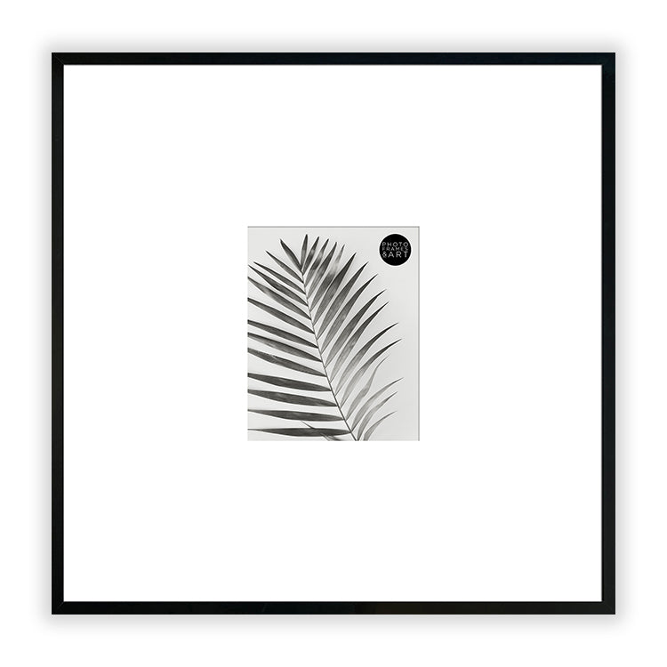 Photoframesandart Oversized Mount Wooden 20x20" Black Frame For 8X6"| Signature Collection