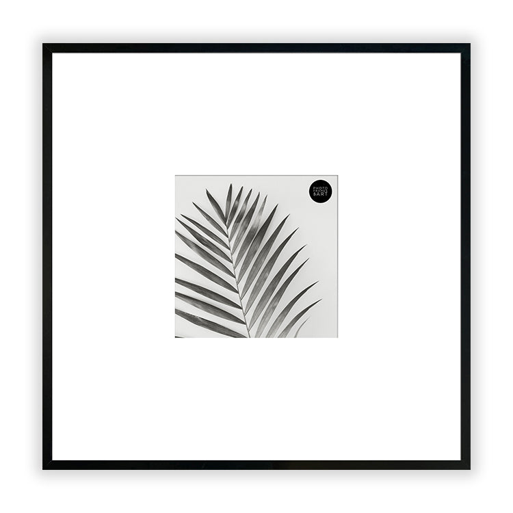 photoframesandart Oversized Mount Wooden 20x20" Black Frame For 8X8"| Signature Collection