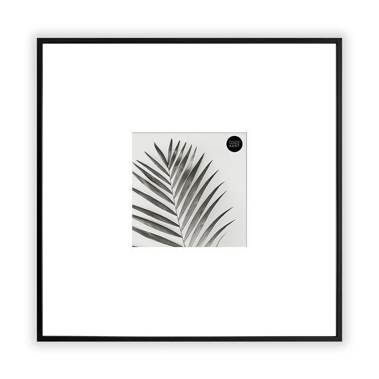 photoframesandart Oversized Mount Wooden 24x24" Black Frame For 10x10"| Signature Collection