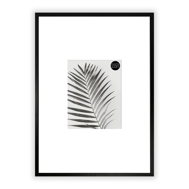photoframesandart Oversized Mount Wooden A2 Black Frame for A4 | Signature Collection