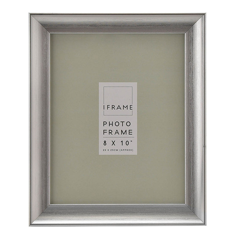 photoframesandart 10x8" Photo Frame | Brushed Silver