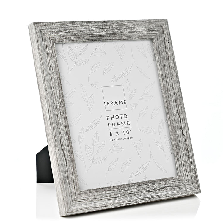 Photoframesandart 10x8" Wooden Photo Frame | Mid Grey