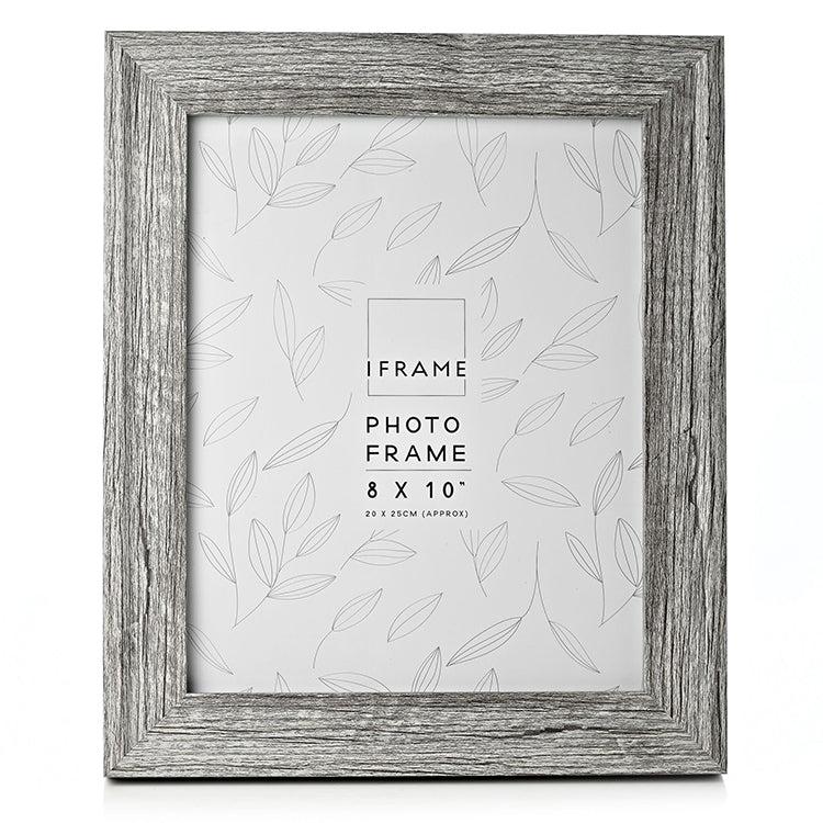 photoframesandart 10x8" Wooden Photo Frame | Mid Grey