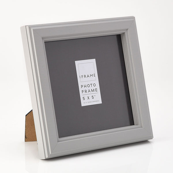 Photoframesandart 5x5" Photo Frame | Grey