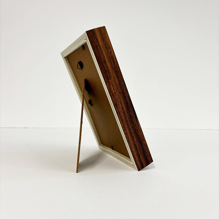 Photoframesandart 6x4" Photo Frame | Dark Wood Effect