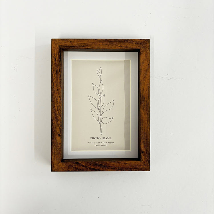 photoframesandart 6x4" Photo Frame | Dark Wood Effect photoframesandart 6x4" Photo Frame | Dark Wood Effect