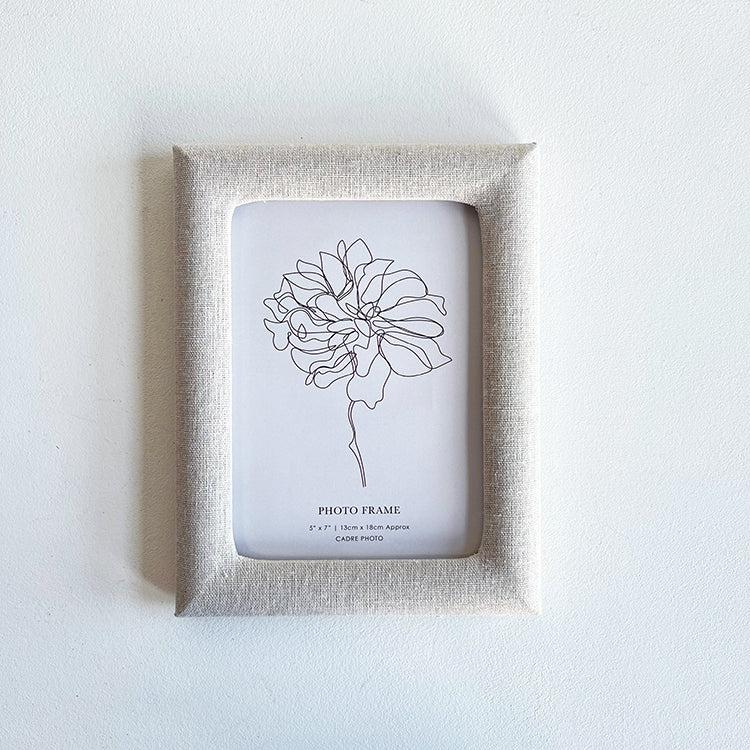 photoframesandart 7x5 Linen Photo Frame | Cream