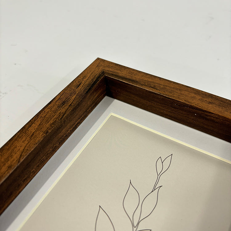 Photoframesandart 7x5" Photo Frame | Dark Wood Effect