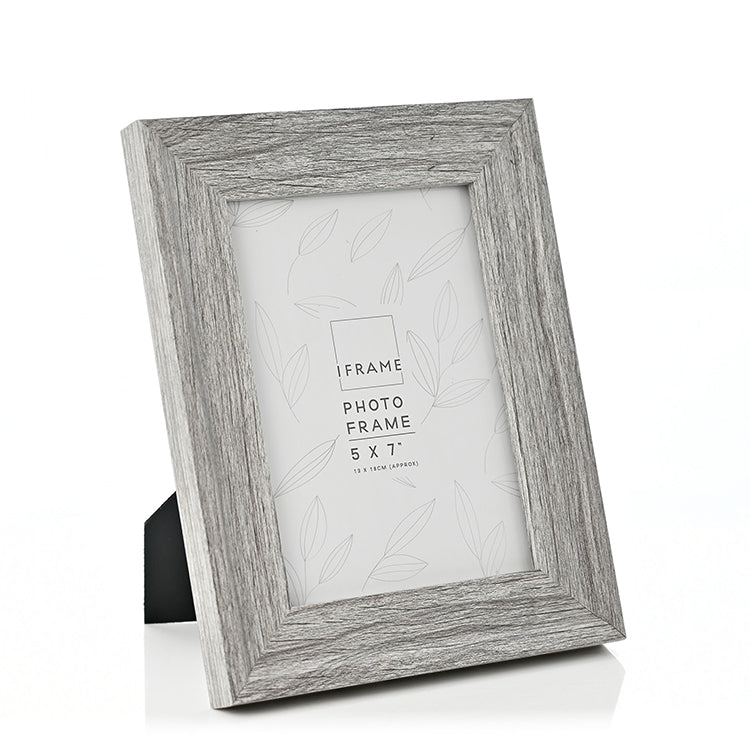 Photoframesandart 7x5" Wooden Photo Frame | Mid Grey