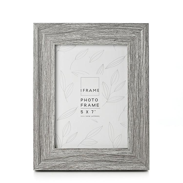 photoframesandart 7x5" Wooden Photo Frame | Mid Grey photoframesandart 7x5" Wooden Photo Frame | Mid Grey