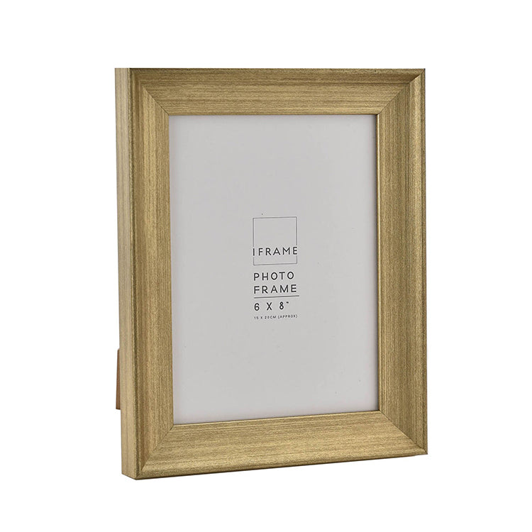 Photoframesandart 8x6" Photo Frame | Brushed Gold