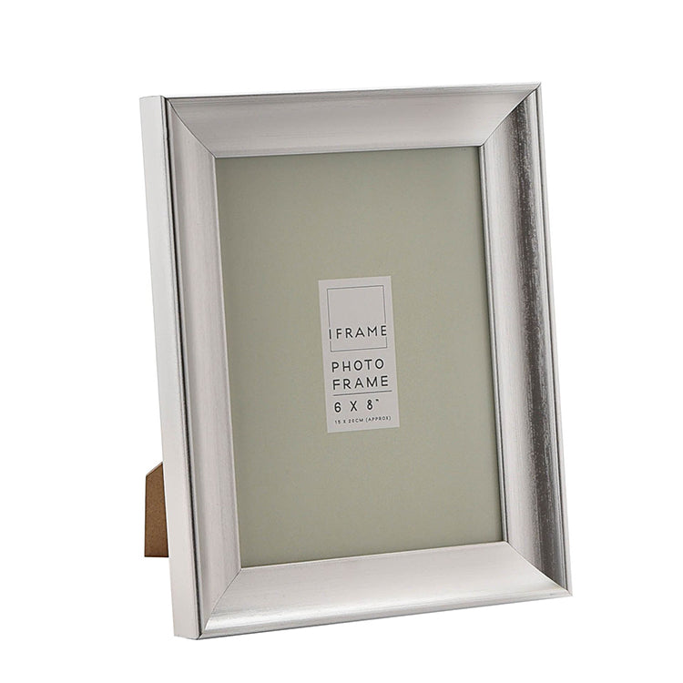 photoframesandart 8x6" Photo Frame | Brushed Silver