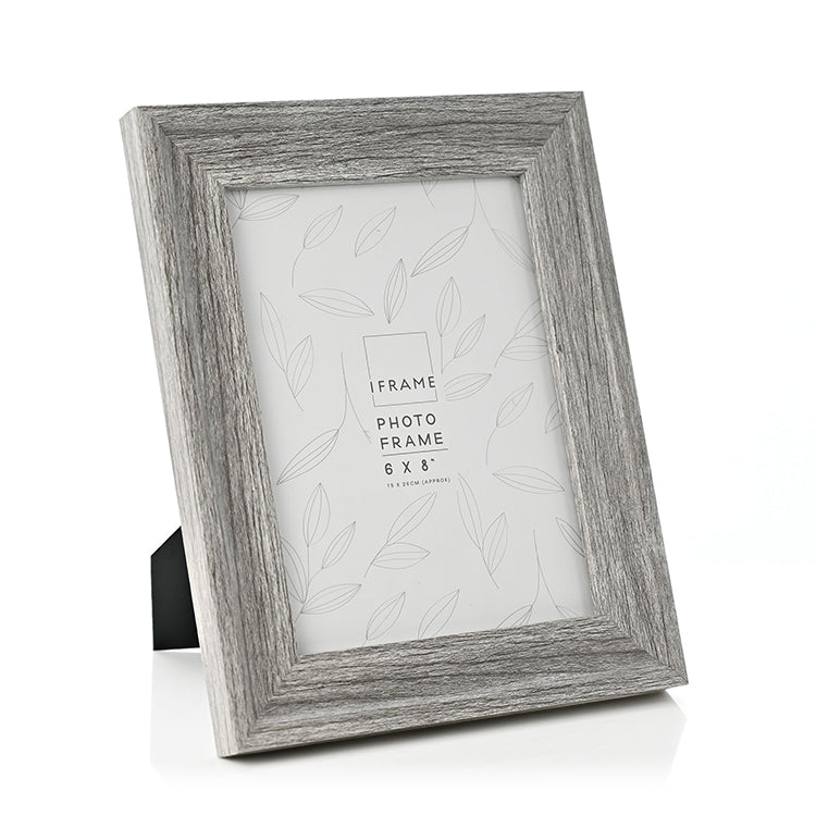 photoframesandart 8x6" Wooden Photo Frame | Mid Grey