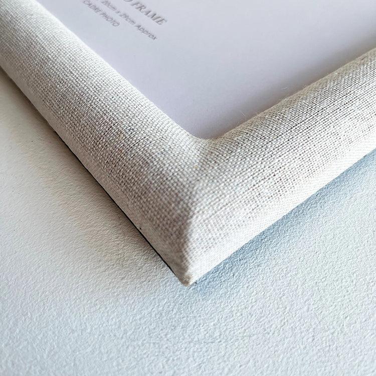 Photoframesandart A4 Photo Frame Linen | Cream