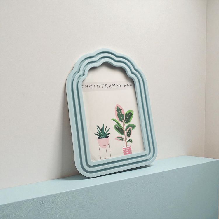 photoframesandart Arched Blue Frame | 6x4"