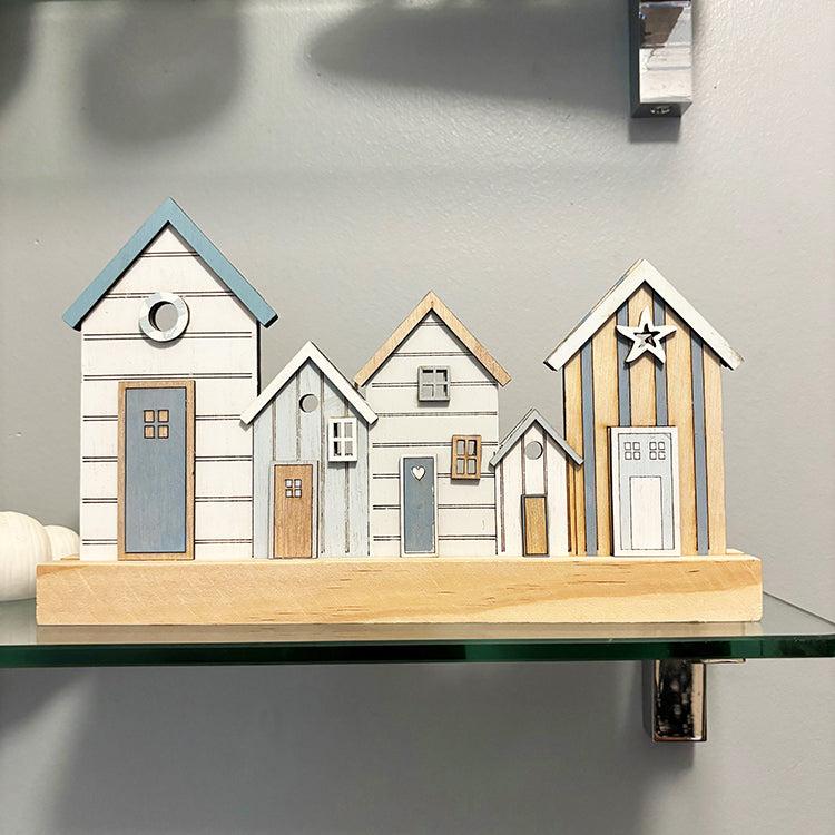 photoframesandart Beach Huts | Wooden Ornament