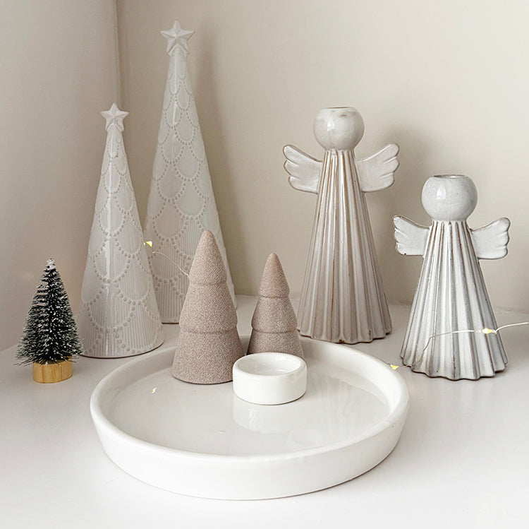 photoframesandart Candle Tray With Christmas Trees