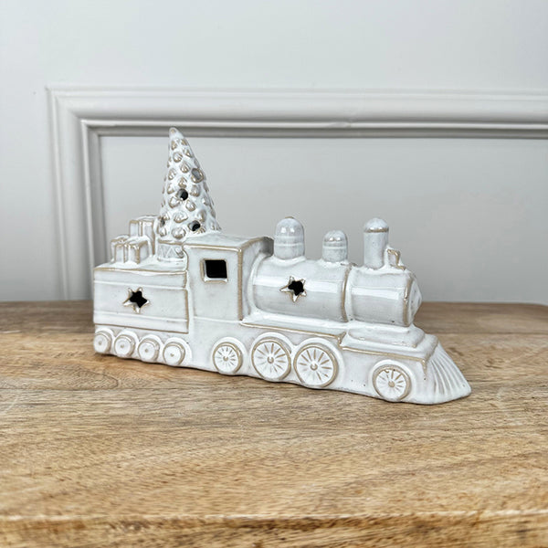 Photoframesandart Ceramic Christmas Train | LED
