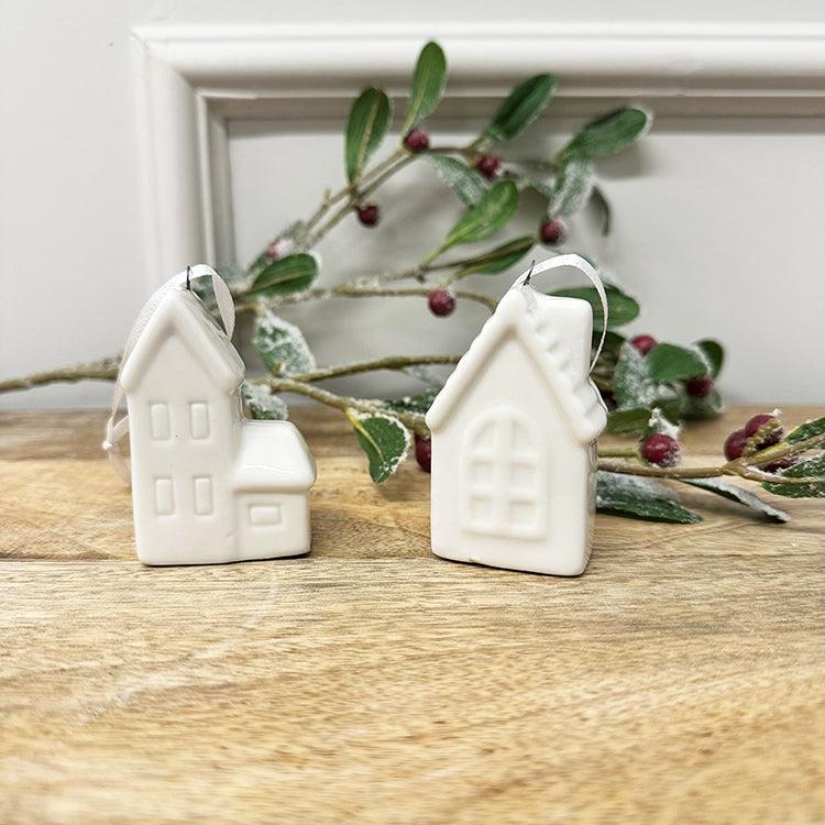 photoframesandart Ceramic Hanging Houses | Set of 2