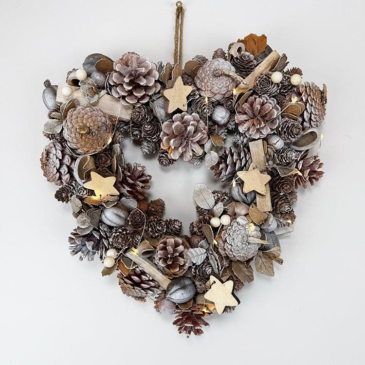 photoframesandart Christmas Heart Wreath | LED