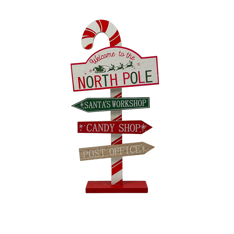 photoframesandart Christmas North Pole Sign Post